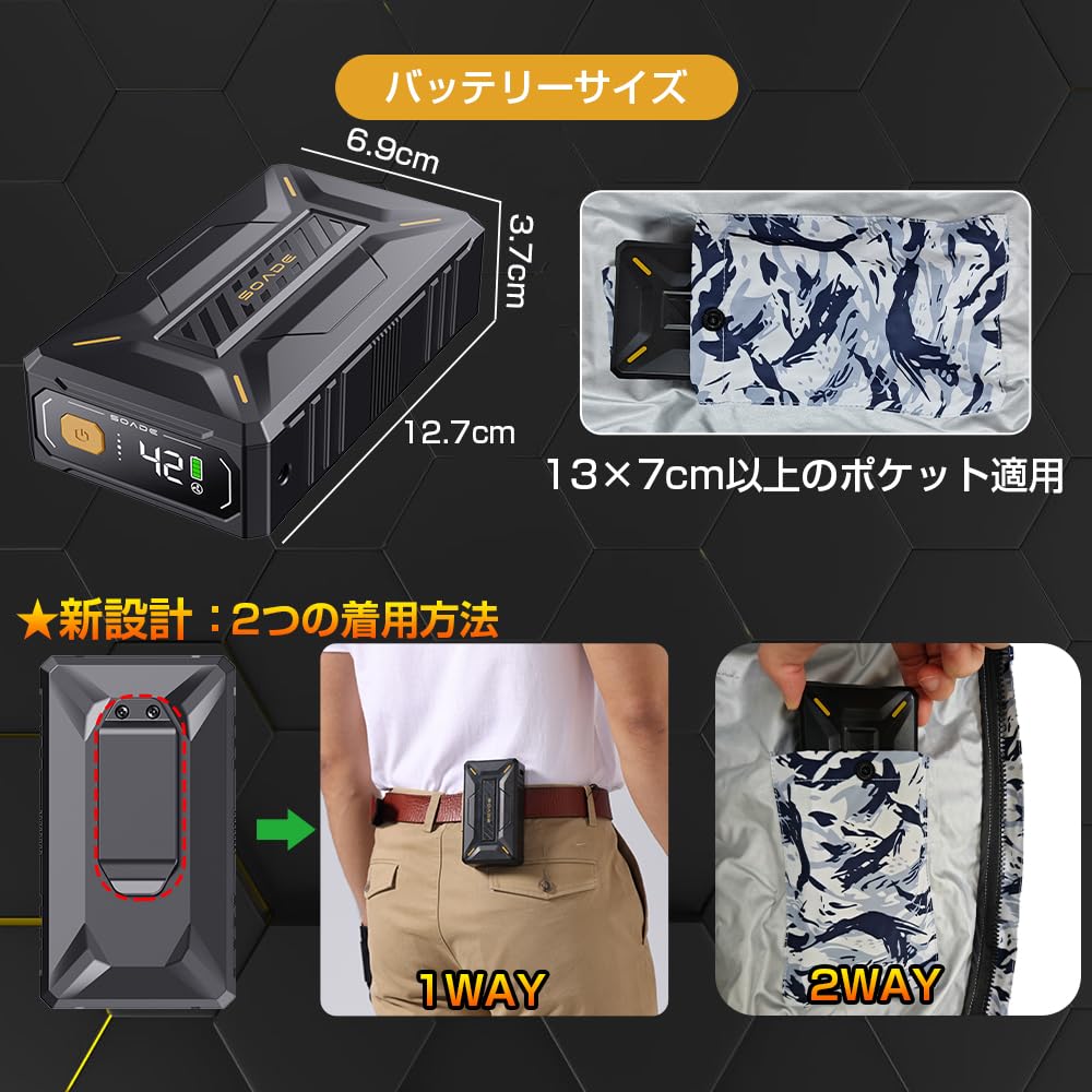Amazon.co.jp: [Vezuoco]作業服用 バッテリー【42V超高出力 40500mAh大